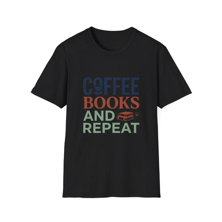 Unique Coffee Book Repeat T-Shirt