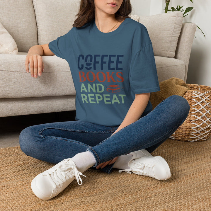 Unique Coffee Book Repeat T-Shirt