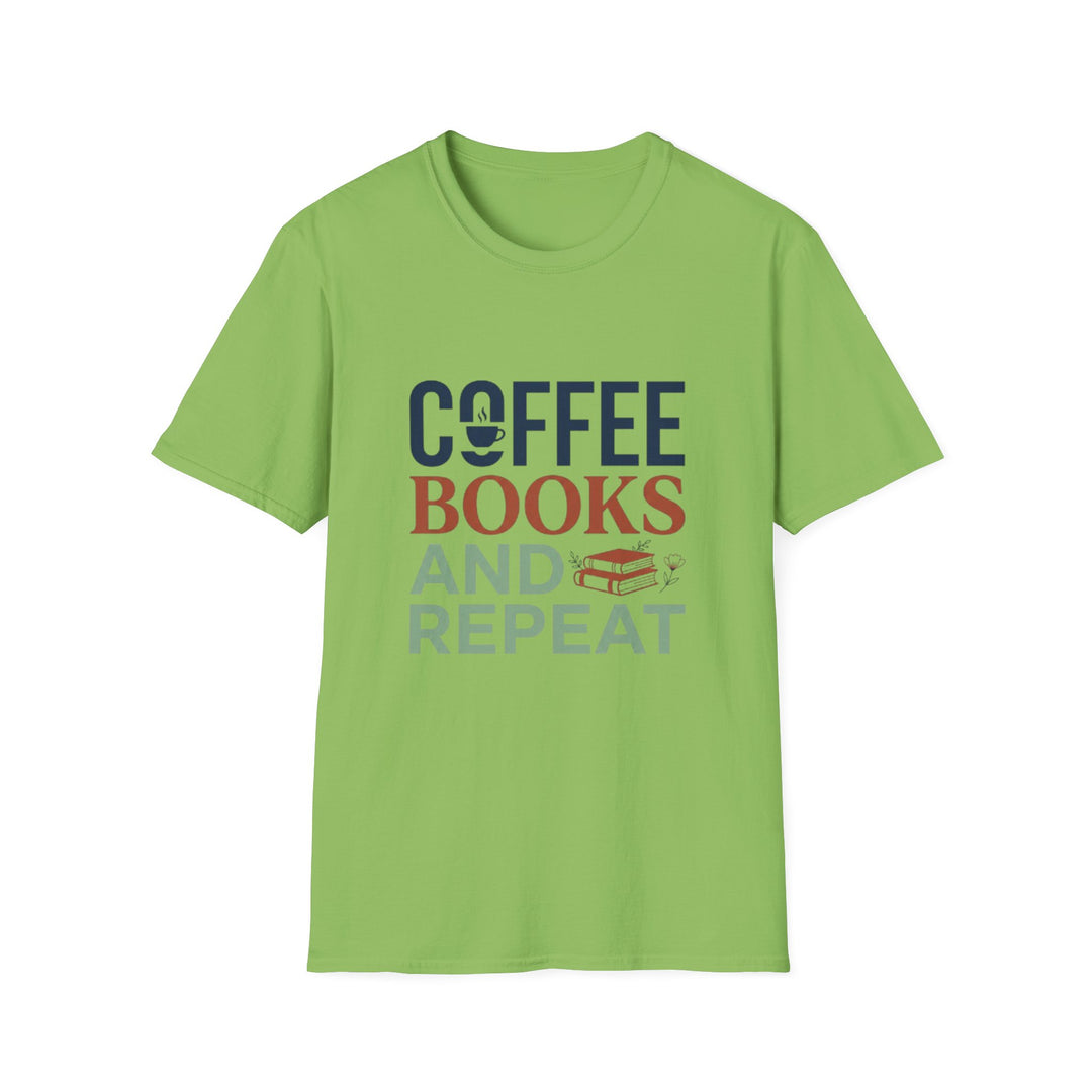 Unique Coffee Book Repeat T-Shirt