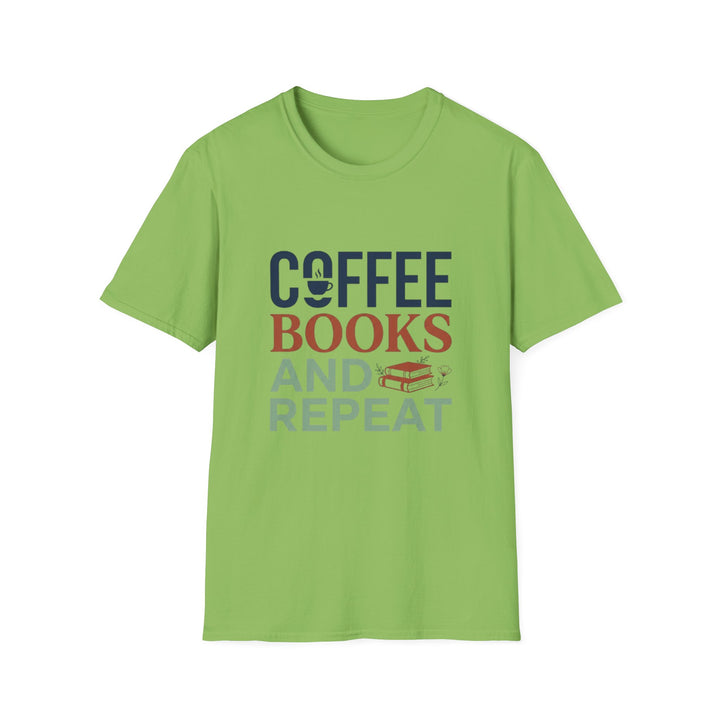 Unique Coffee Book Repeat T-Shirt