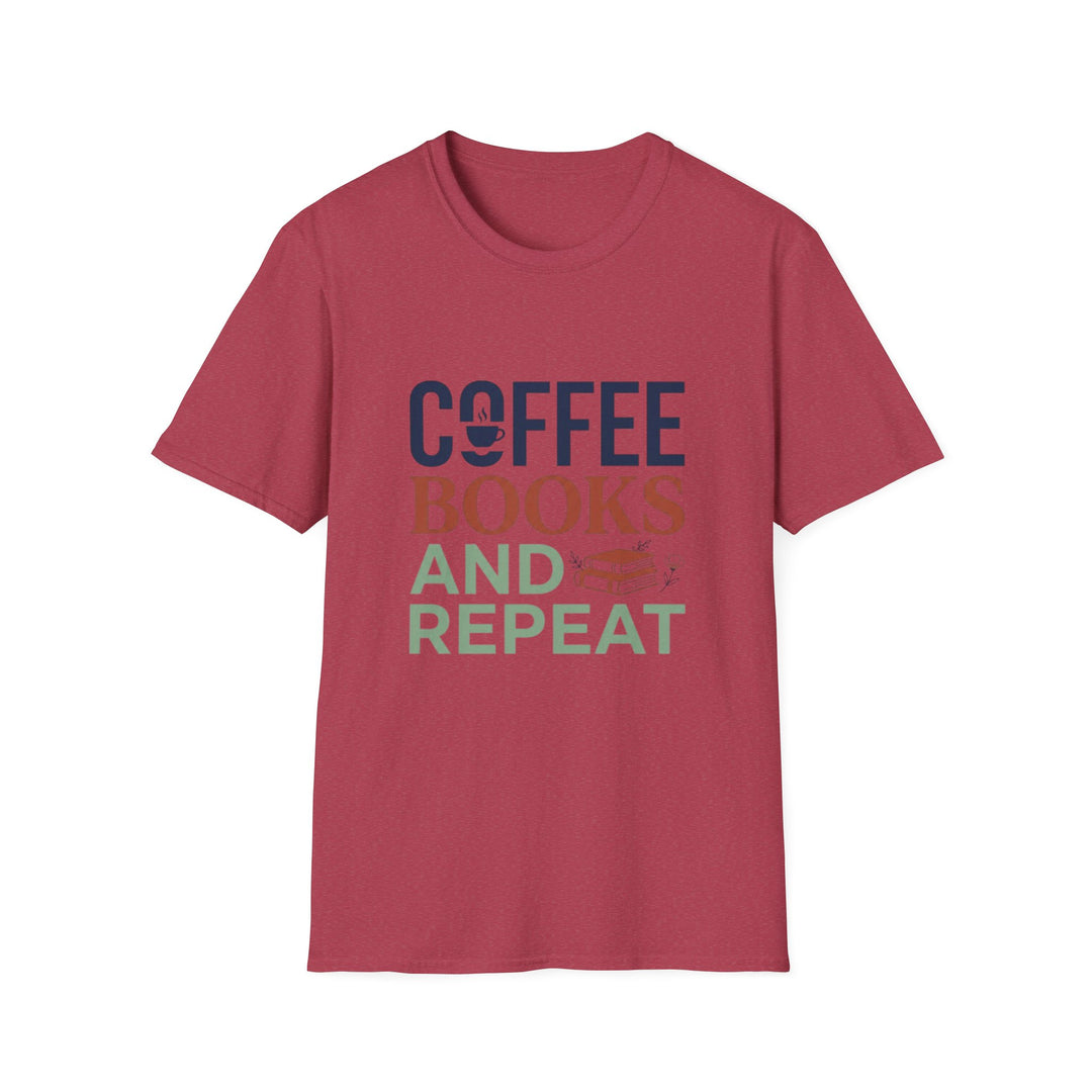 Unique Coffee Book Repeat T-Shirt