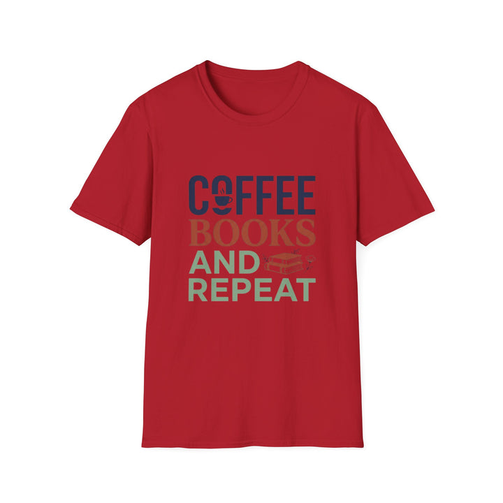 Unique Coffee Book Repeat T-Shirt