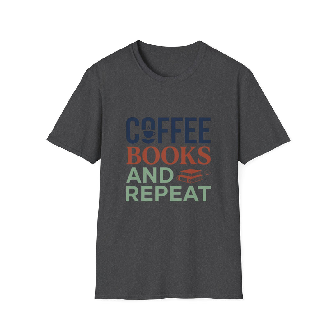Unique Coffee Book Repeat T-Shirt